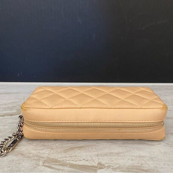 CHANEL CC Cambon line leather pouch Beige/orange - Picture 10 of 15